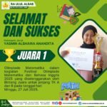 Prestasi Cemerlang: Yasmin Alshaira Anandita Sabet Juara 1 Olimpiade Matematika